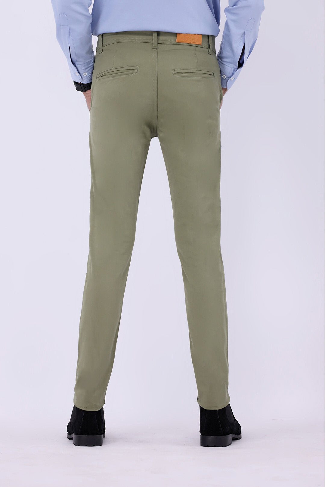 FT Cotton Chinos Pant - Olive Green