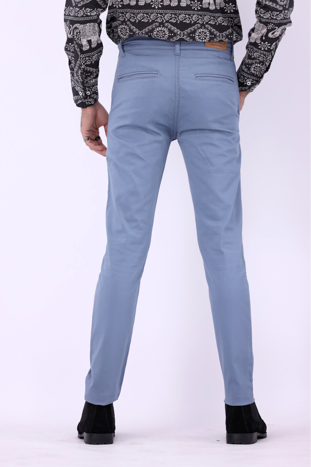 FT Cotton Chinos Pant - Light Blue