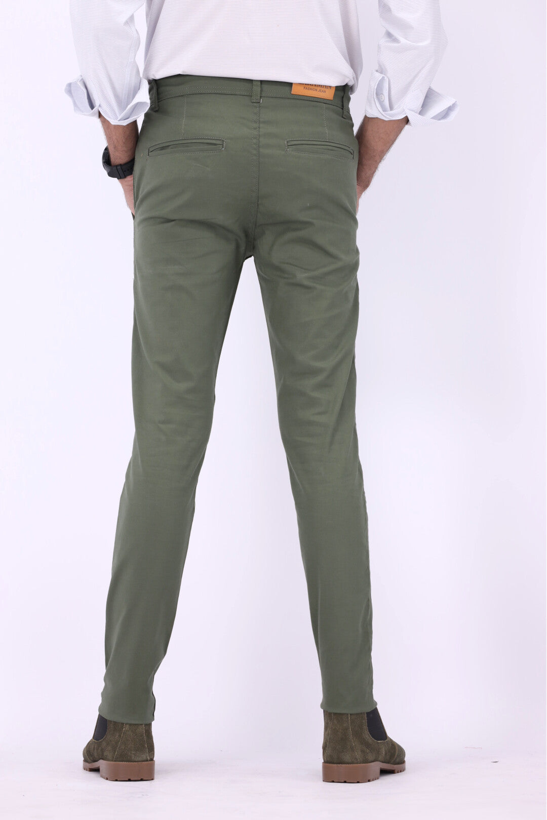 FT Cotton Chinos Pant - Green