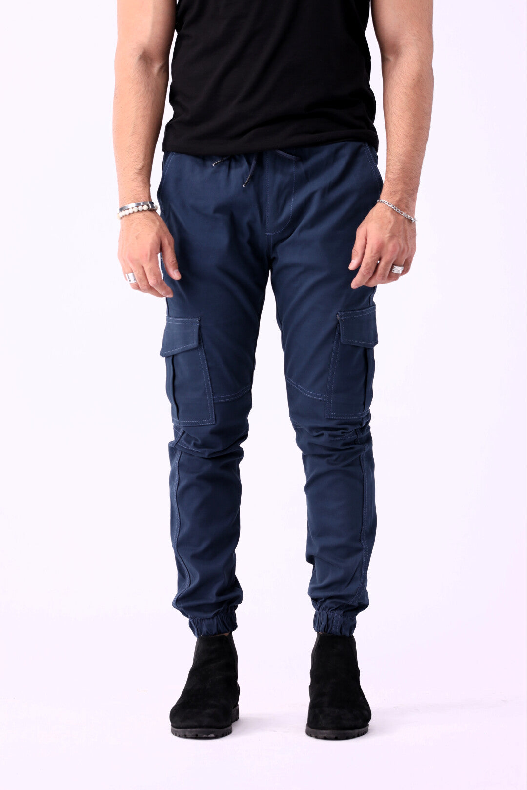 Cargo Six Pocket Trousers for Men - Blue 6 Pocket Cargo Pant