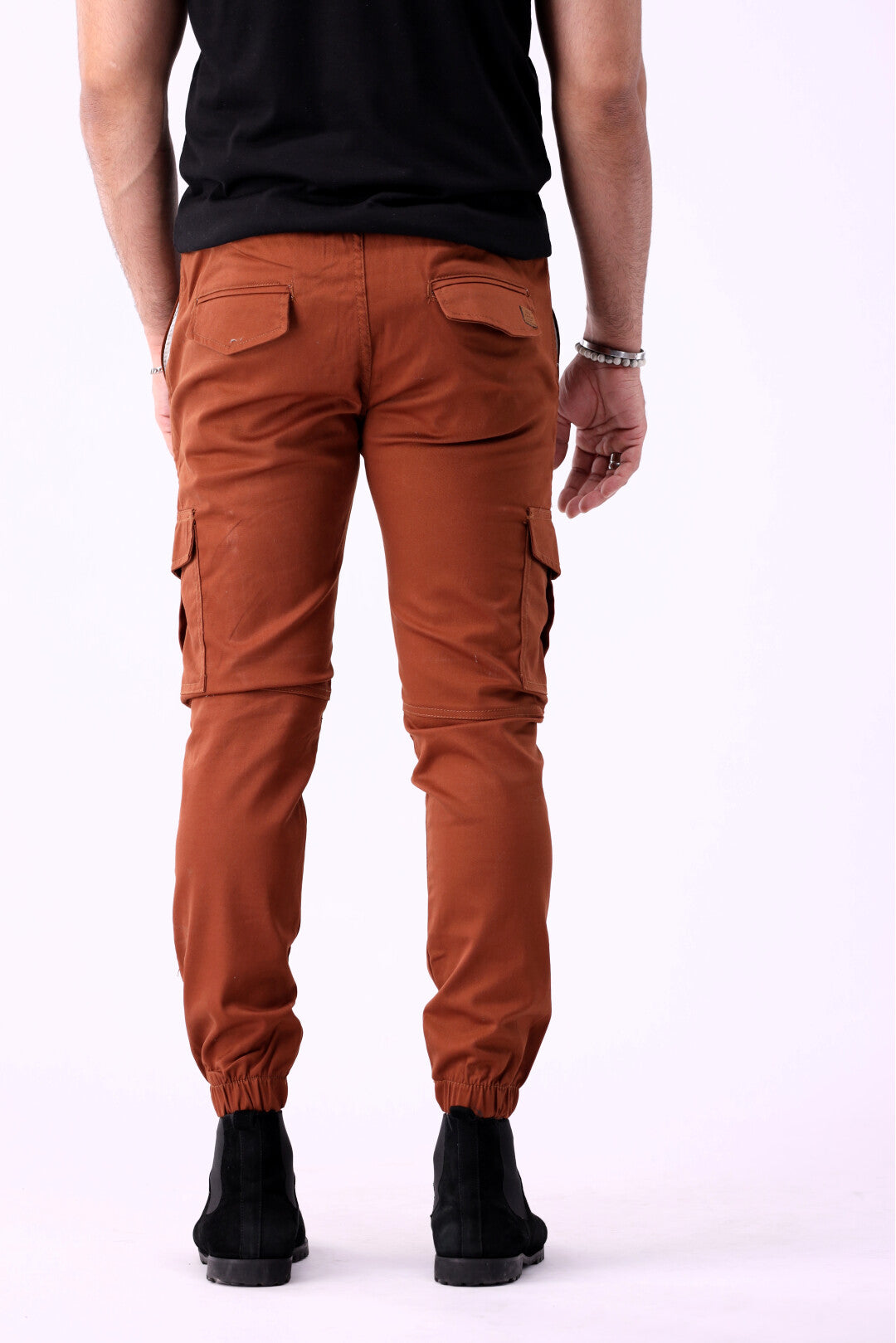Cargo Six Pocket Trousers for Men, Brown Twill 6 Pocket Cargo Pant
