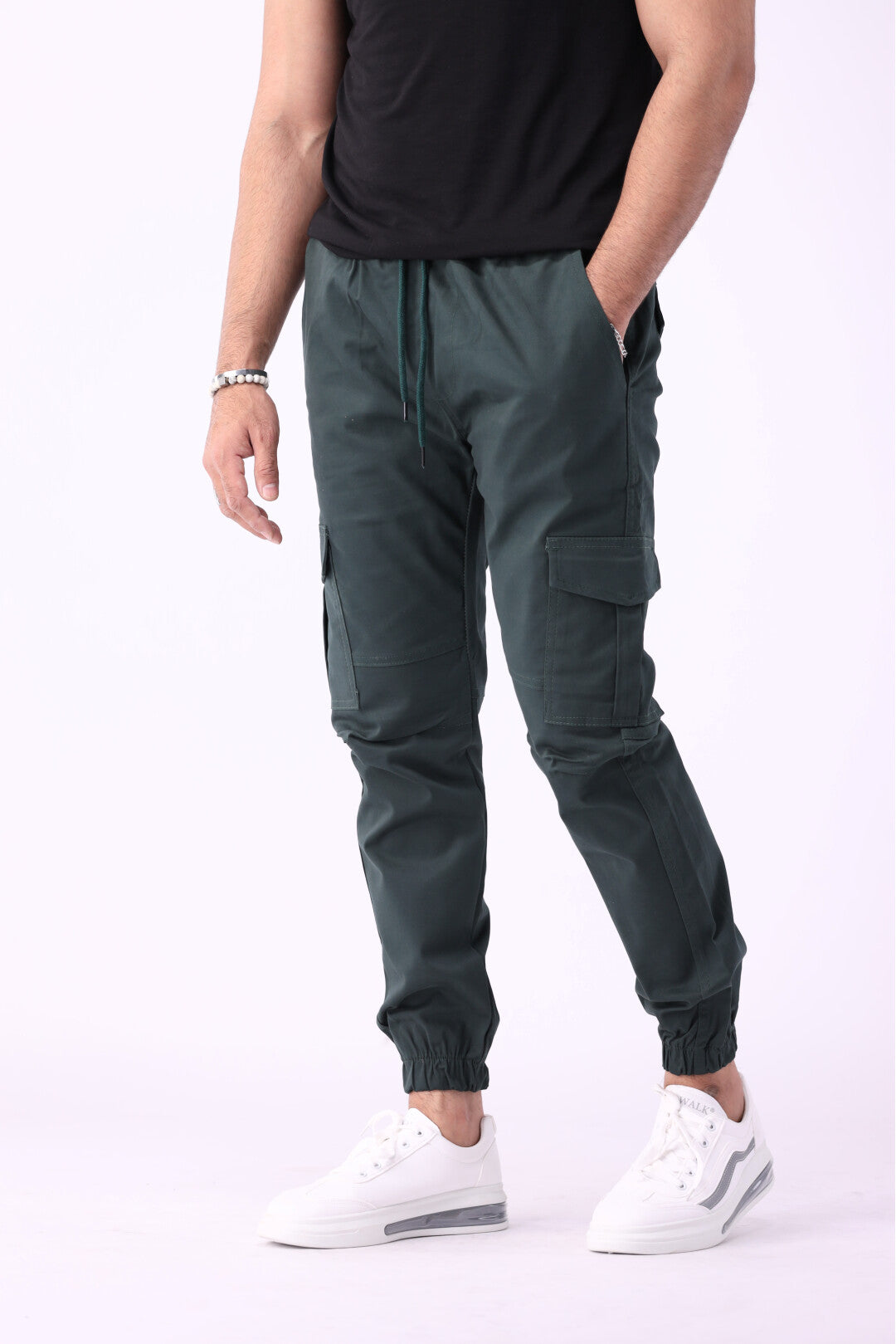 Cargo Six Pocket Trousers for Men - Green 6 Pocket Cargo Pant